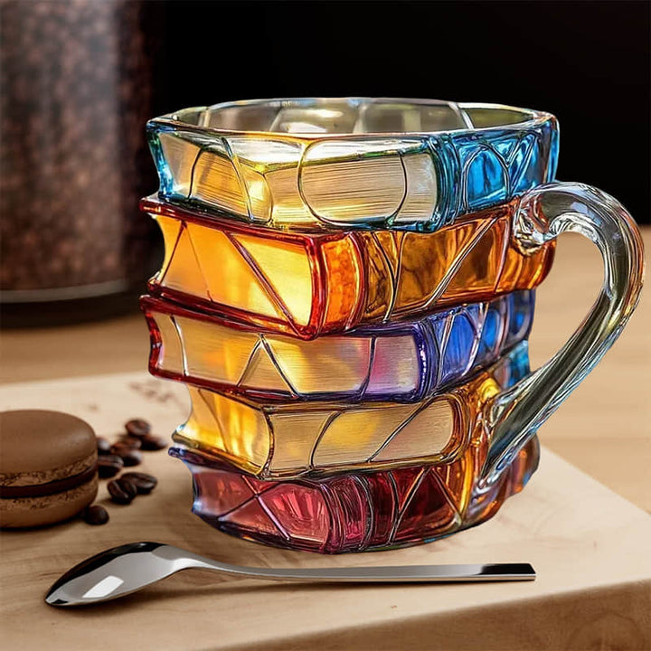 Taza Única Hecha a Mano en 3D para los Amantes de la Lectura