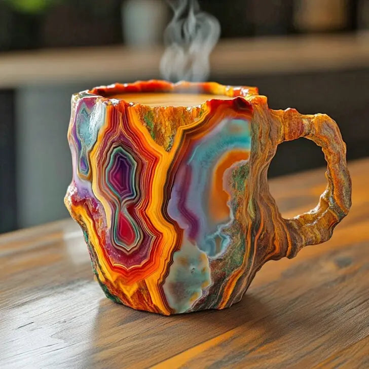 Tazas de Cerámica Infundidas con Cristales